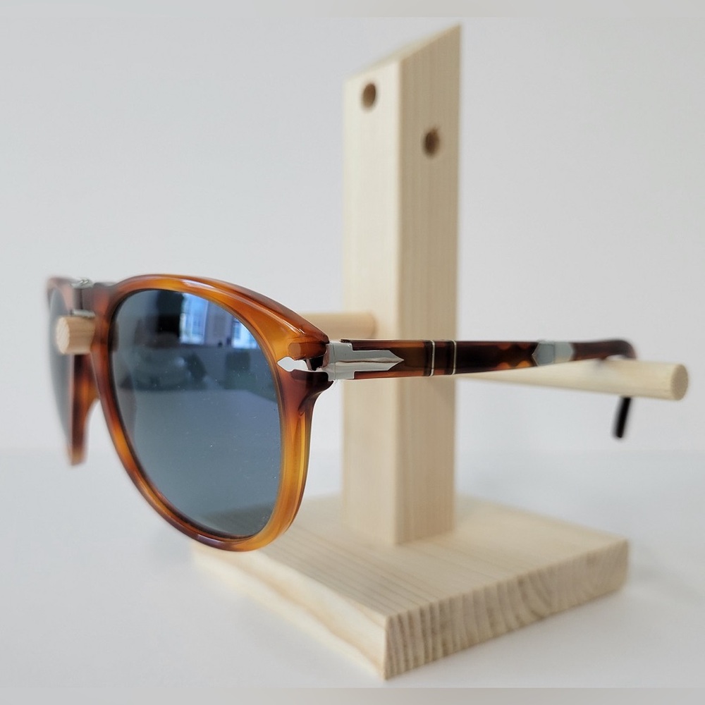 Persol 714-SM Sunglasses Steve McQueen Light Havana 96S3 New - Picture 2 of 5